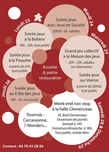 PAJ programme semaine