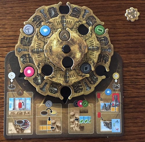 La fameuse roue, gouvernail de votre drakkar à vapeur qui monte dans le ciel.