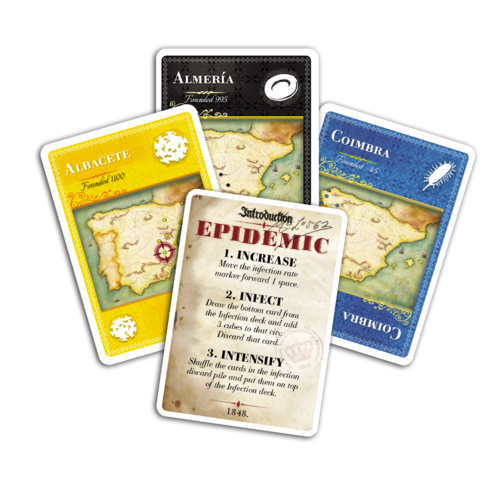 Pandemic Iberia cartes
