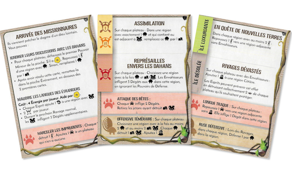 Si l’auteur semble avoir eu la main lourde sur certains Evénements, faites-lui confiance. Ils ne ruineront que rarement vos espoirs de victoire. Par contre, veillez bien à ne pas oublier certains effets à retardement.
