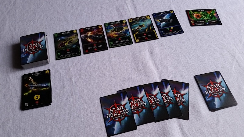 Star Realms Gambit (2) setup