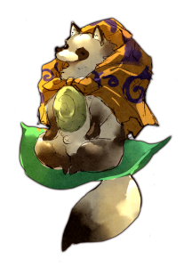 Une version draft de l'un des yokai du jeu.