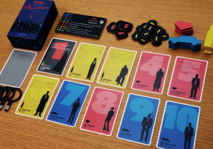 Les différentes personnages et le matériel de la version Oink Games. 