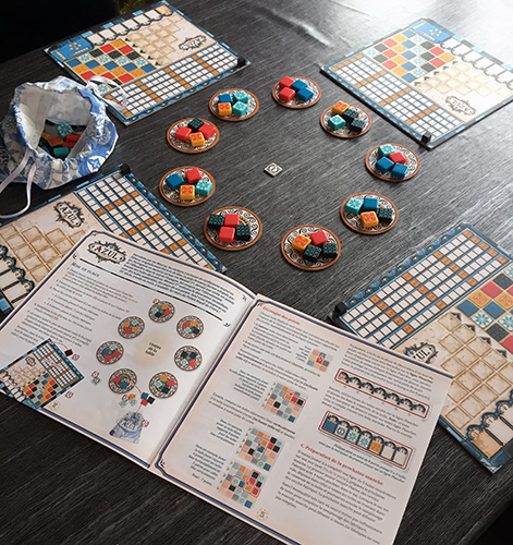 Installation de début de partie à 4 joueurs