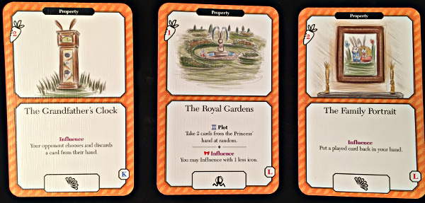 Les différents effets associés à l'action Influence