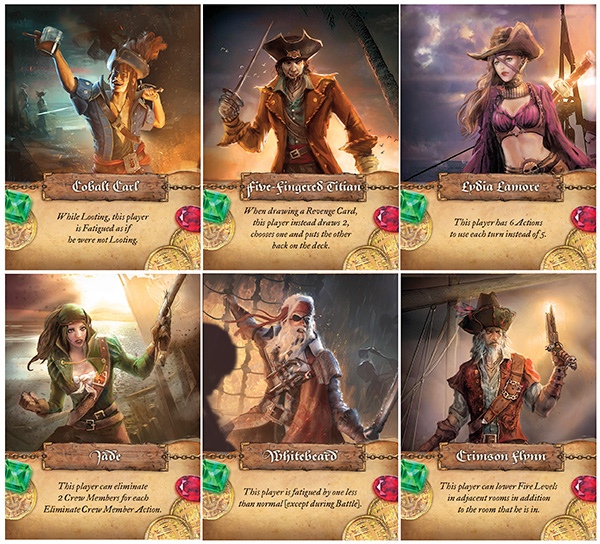 Les personnages disponibles dans le jeu !