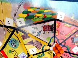 Un détail du plateau de Bus.