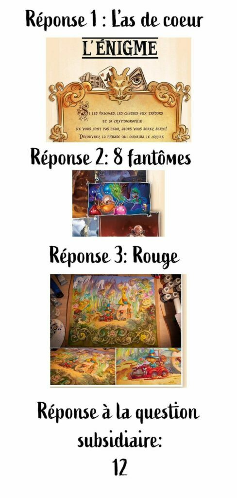 Réponses Concours Vincent joubert