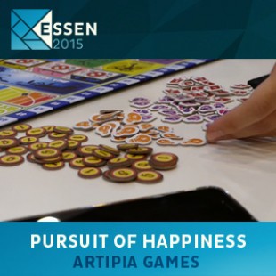 Essen 2015 – jeu Pursuit of happiness – Artipia games – VOSTFR