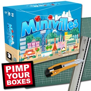 PIMPEZ VOUS-MÊME VOS BOÎTES DE JEU – Minivilles et ses 3 extensions