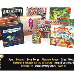 Les jeux sélectionnés pour l’as d’or 2018