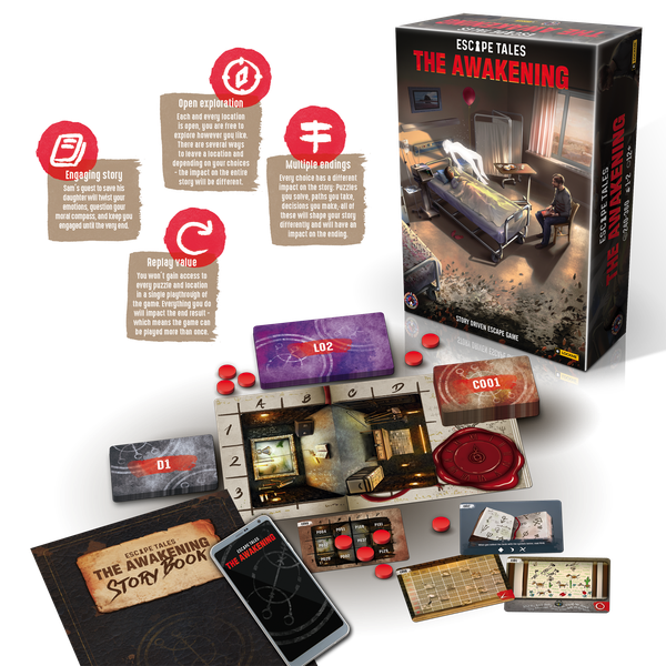 Escape Tales The Awakening-Materiel-Jeu de societe-ludovox