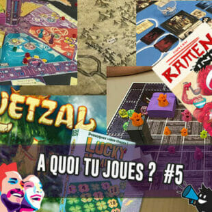 À QUOI TU JOUES ? SPÉCIAL FIJ 2020 [5] 7th Citadel, Roméo et Juliette, Genius Square, Dans les Cordes, Mystery House, Ghosted, The Loop, Arackhan Wars, What’s Missing, Dragomino, Reload, Lucky Numbers, Midnight Exchange, Quetzal, Ramen Ink