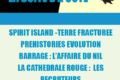La boîte d’à côté 3 – Les extensions de Spirit Island – La cathédrale Rouge – Prehistories – Barrage