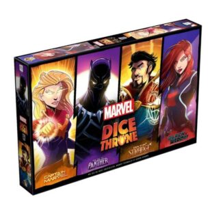 Marvel Dice Throne : Black Panther, Captain Marvel, Black Widow, Dr Strange