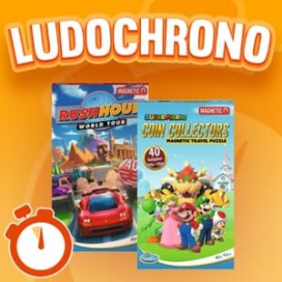LUDOCHRONO – Gamme de Jeu de Logique Magnétique : Super Mario Coin Collector et Rush Hour World Tour
