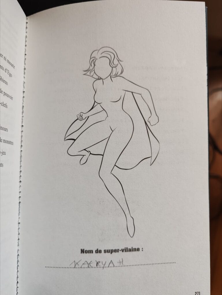 Dessin de super vilaine à personnaliser