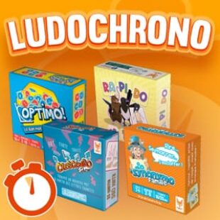 LUDOCHRONO – RaPiDo, Synonymo Famille, Crescendo Evolution, Optimo Pocket (Gamme Topi Games)