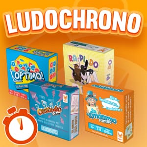 LUDOCHRONO – RaPiDo, Synonymo Famille, Crescendo Evolution, Optimo Pocket (Gamme Topi Games)